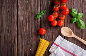 image of food chopping board