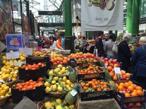 Borough market in London