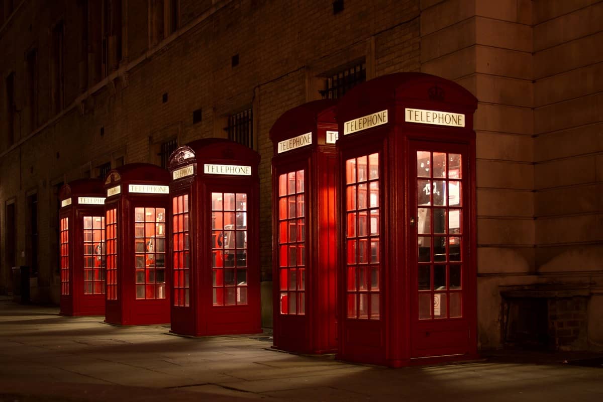 London Red Telephone Booths, Wembley