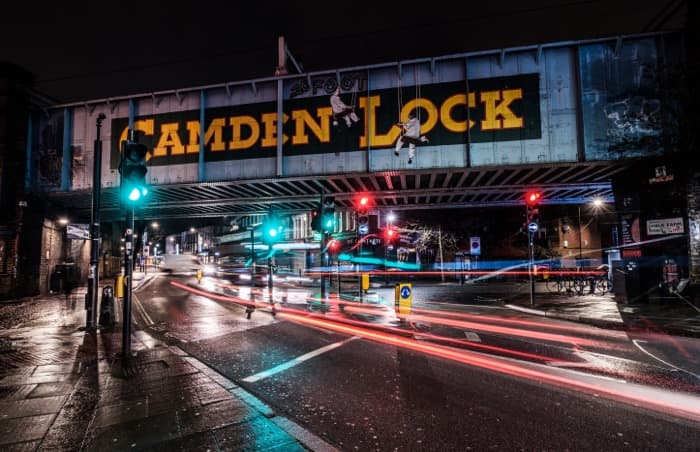 camden lock at night